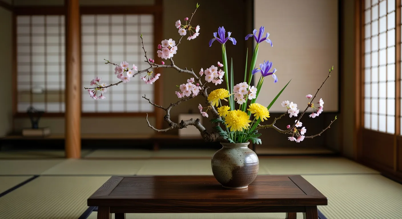 Ikebana Flower Arrangement