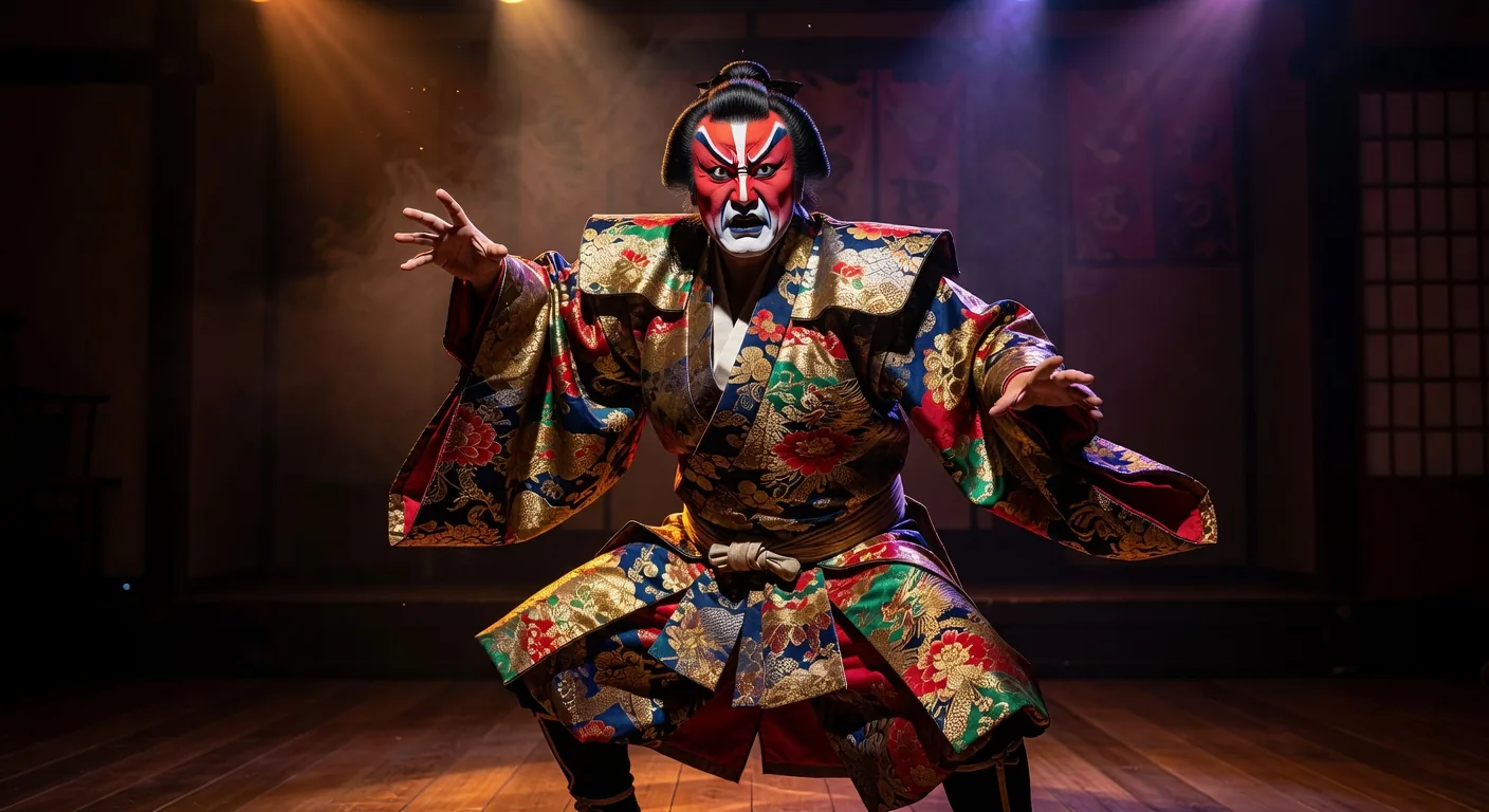 Kabuki Actor in Makeup